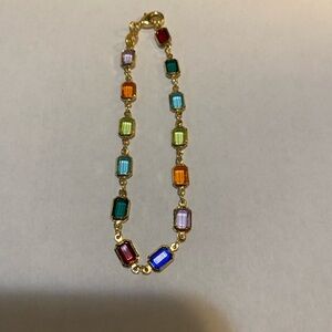 Jolly Gem Bracelet 7.5” 18 kt gold filled